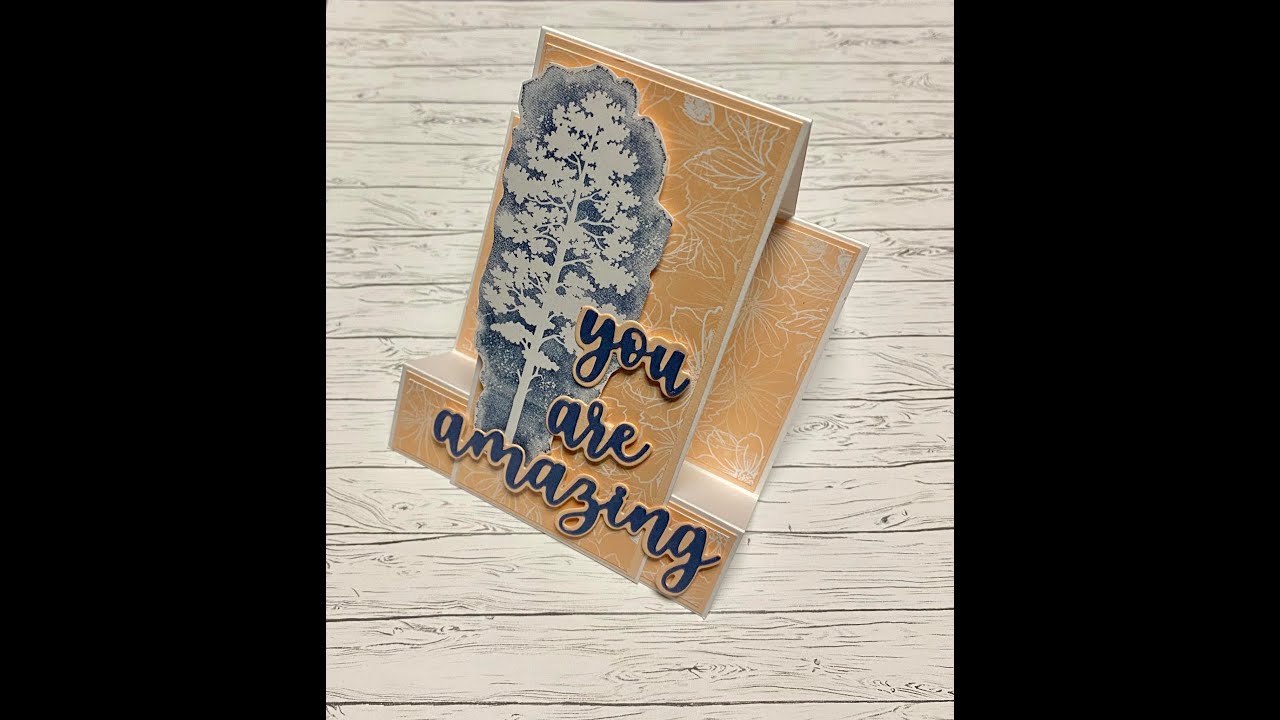 Faux Center Step Card