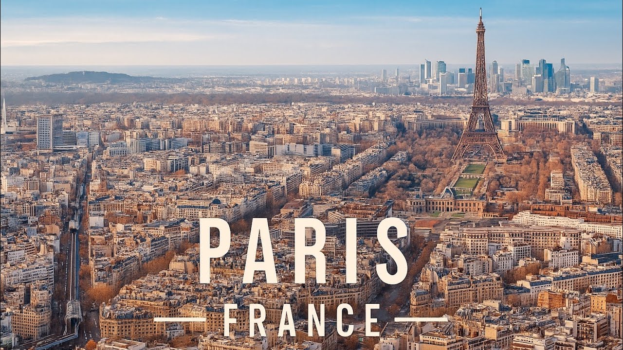 [4K] PARIS FRANCE 🇫🇷 | Beautiful 4K Aerial View