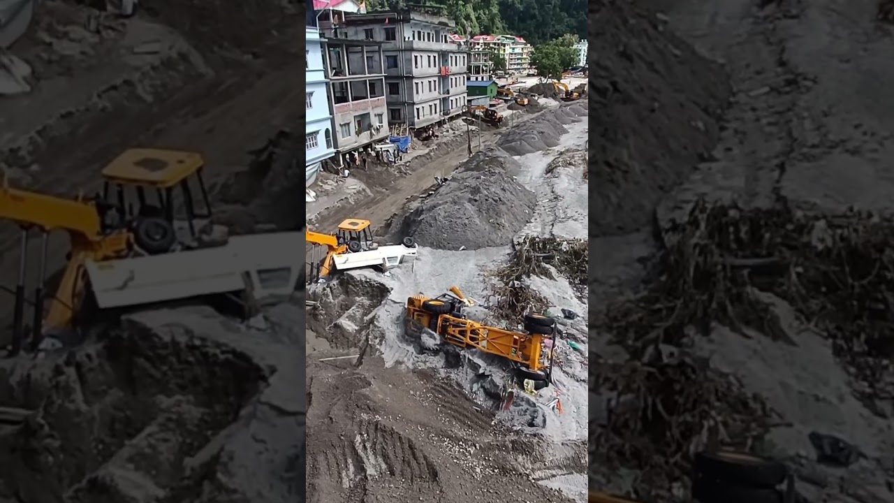 Sikkim flood #2023 #dhorts #shortvideo #flood