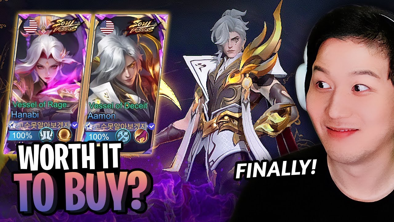 Worth it to buy? New Aamon skin & New Hanabi Skin Soul Vessels Review and Gameplay | Mobile Legends