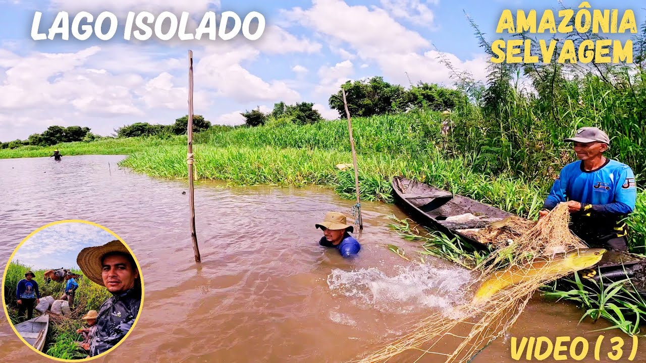 Pescaria SELVAGEM em um LAGO ISOLADO na AMAZÔNIA