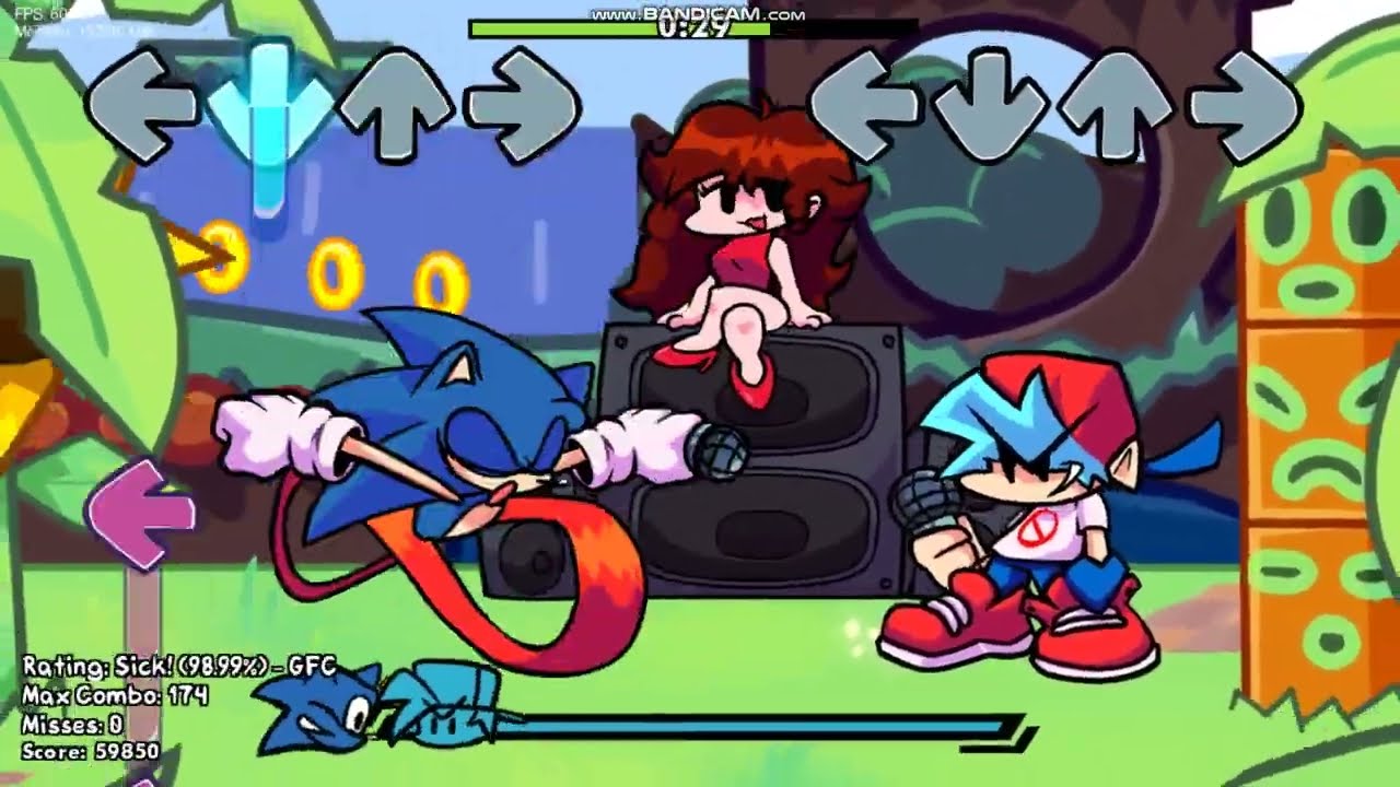 Funk Zone Song In Vs Sonic Spin And Dash FNF Mod