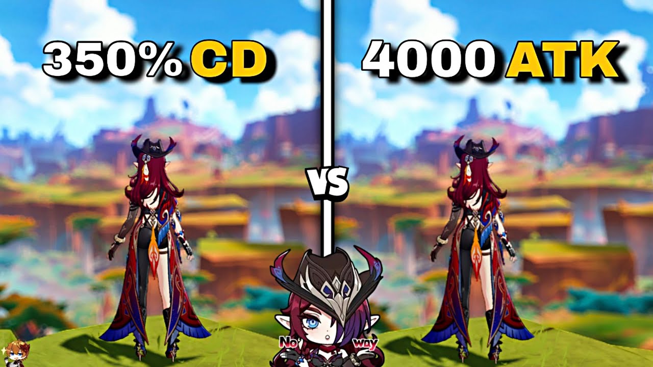 350% CRIT DMG VS 4000 ATK CHASCA COMPARISON | Genshin impact