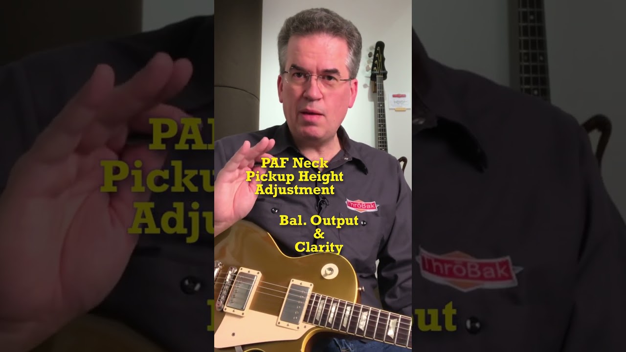 PAF Pickups: Humbucker Height for Great Guitar Tone! #pafpickup #vintageguitar #guitartone #shorts