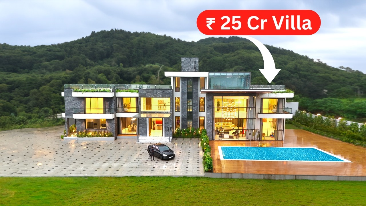 Touring 23,000 Sq.ft Luxury Villa in Lonavala, India
