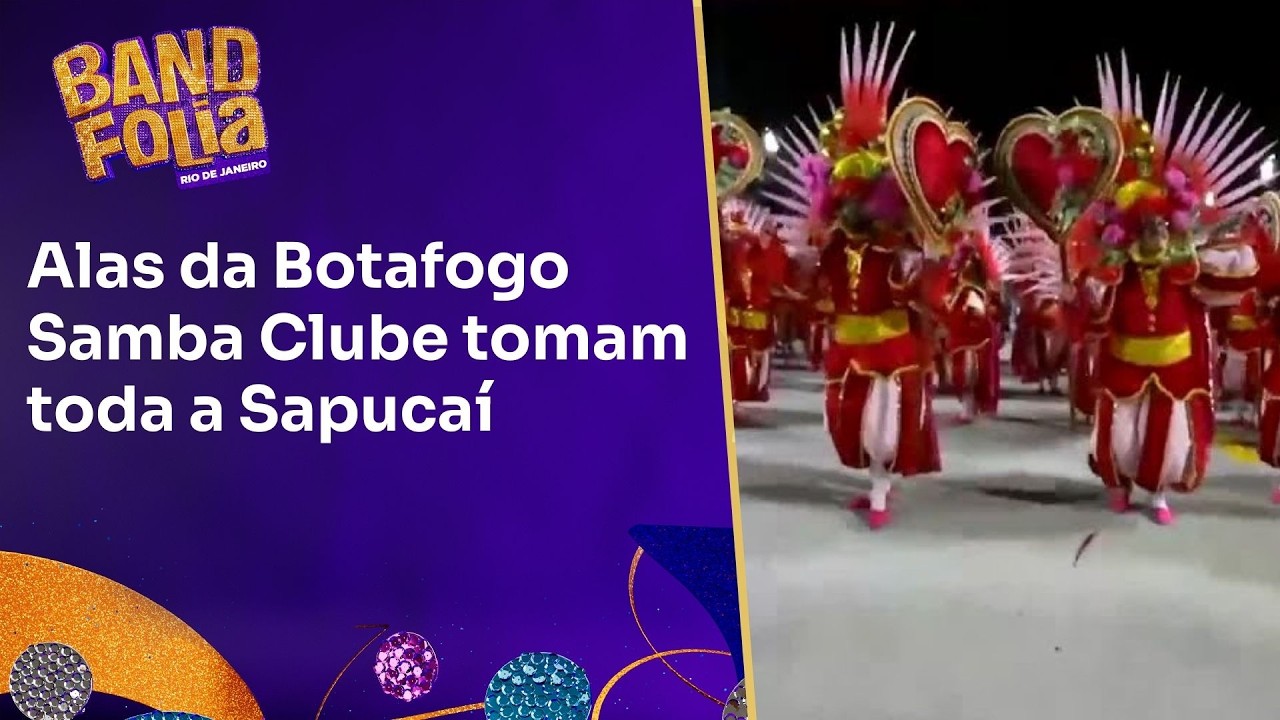 Alas da Botafogo Samba Clube tomam toda a Sapucaí | Band Folia