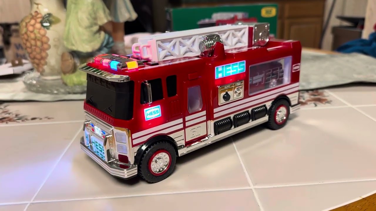 2024 Hess Fire Truck with Car and Motorcycle Unboxing & Review