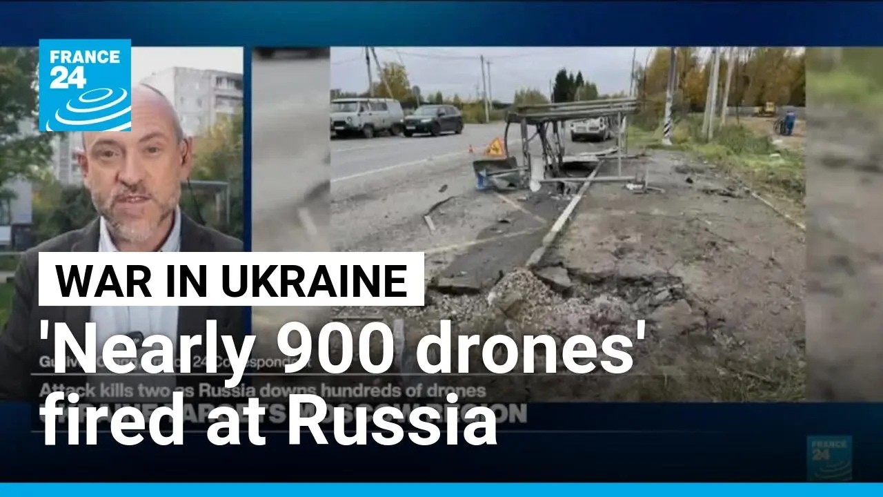 Ukraine fires nearly 900 drones at Russia, says Moscow &bull; FRANCE 24 English