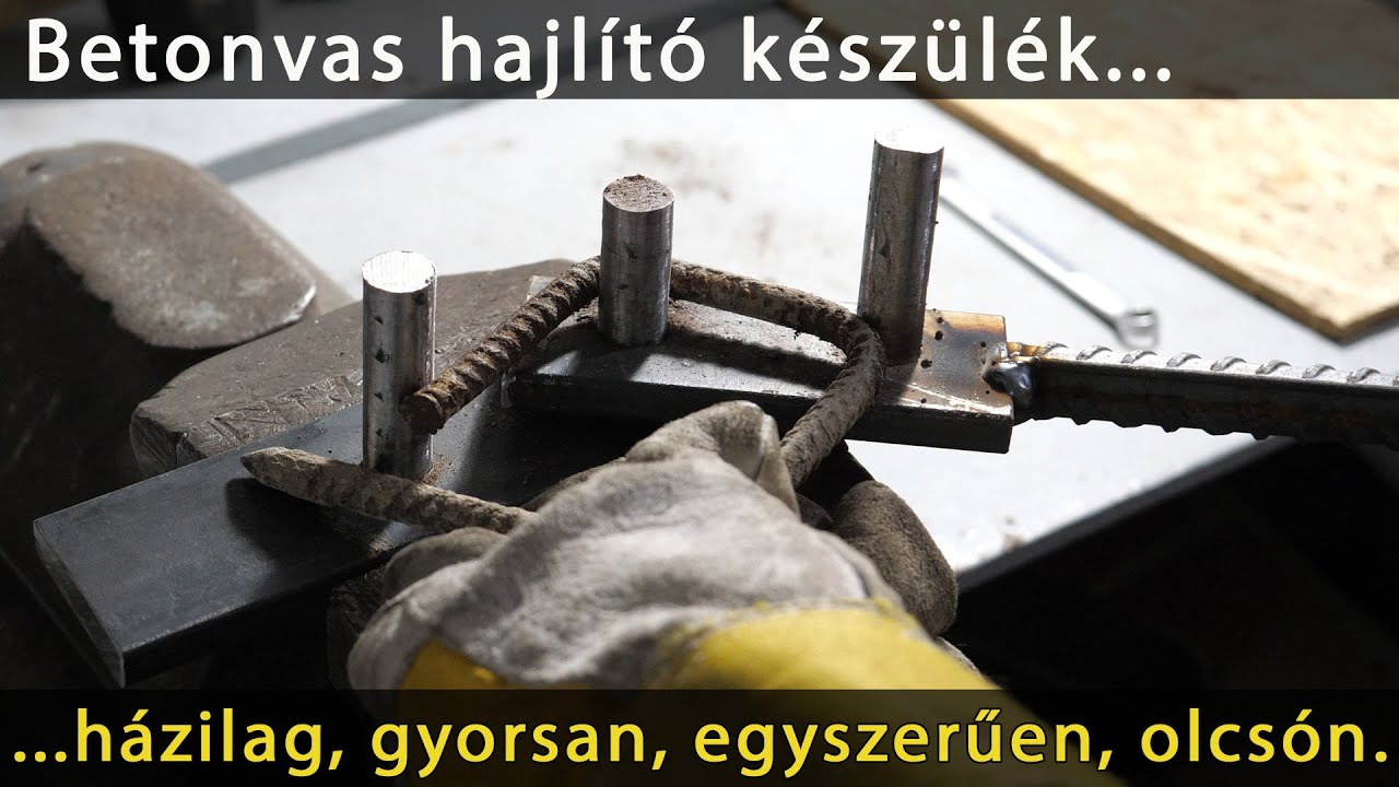 Hulladék anyagokból betonvas hajlítót
