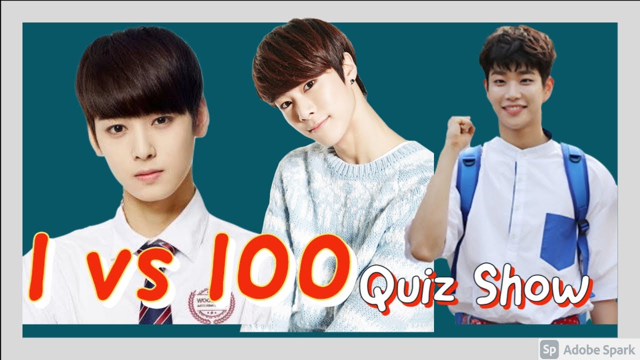 Cha EunWoo, MoonBin, MJ 1 VS 100 Quiz Show full cut