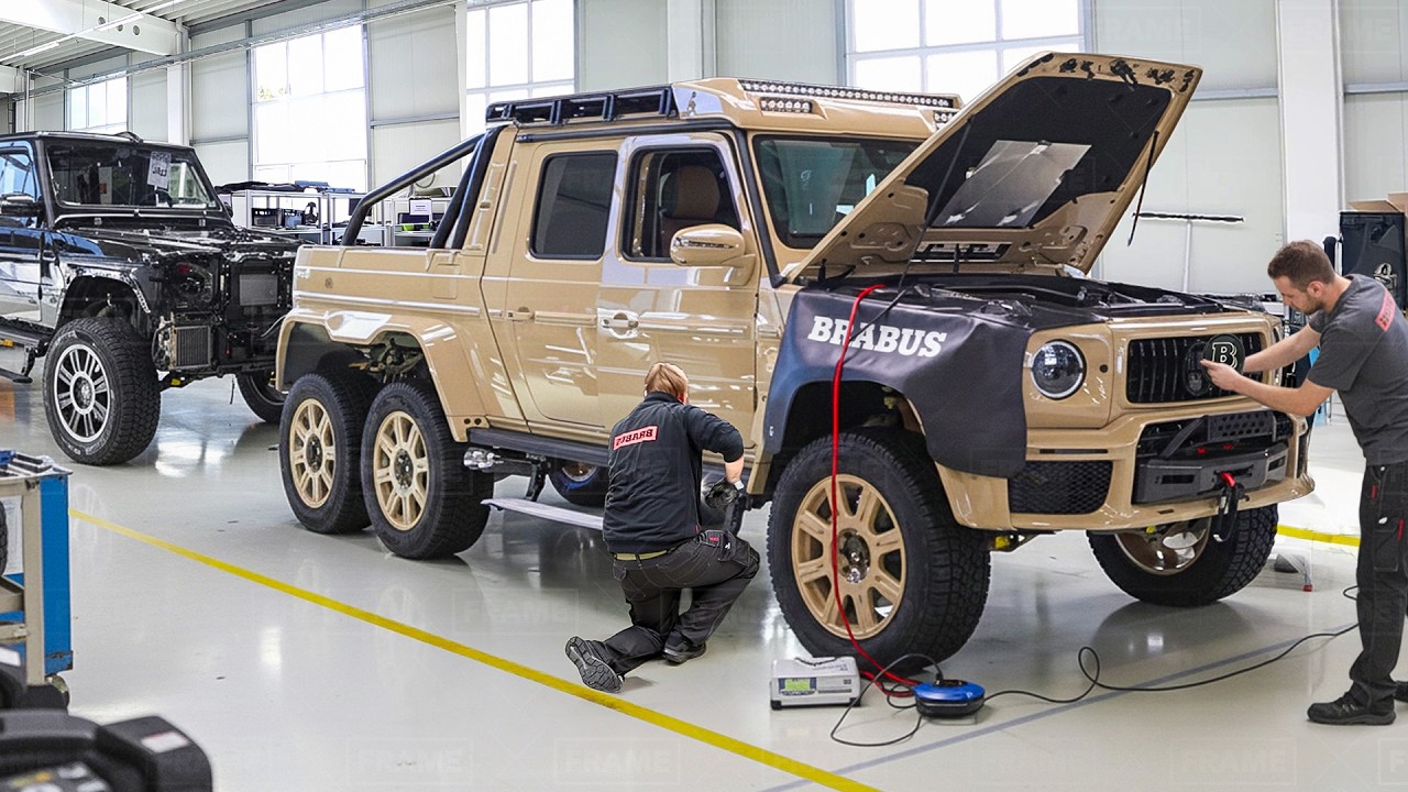 Inside Super Modern German Factory Building $1.8 Million Brabus G-Wagons