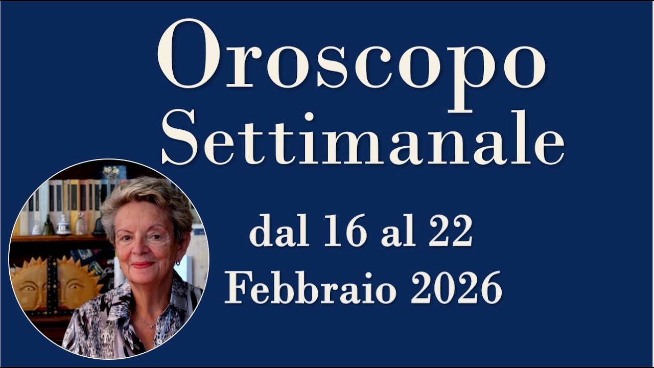 Previsioni settimanali dal 16 al 22 Febbraio 2026!