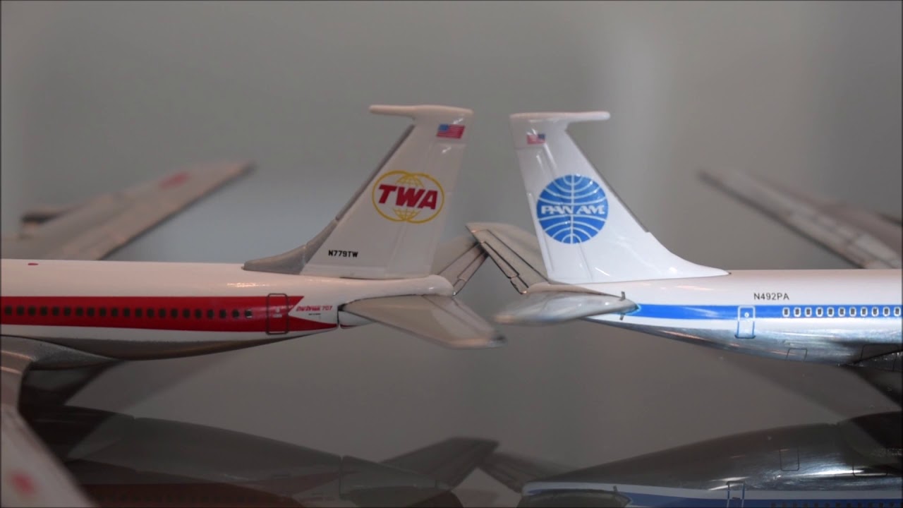 Aviones a escala 1/400, comparación B707 Gemini Jets 1999 VS 2011