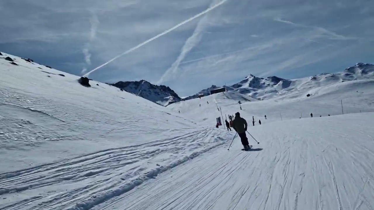 Skiing in France - Meribel - Tree Vallees - March 2024 - S22 from hand