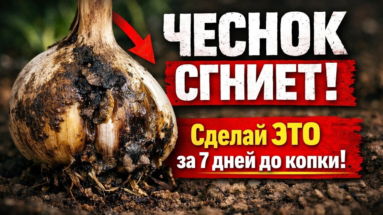 ЧЕСНОК СГНИЕТ! Сделай ЭТО за 7 дней до копки!