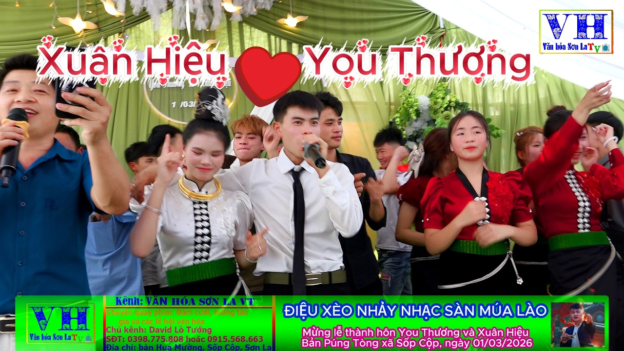 NHẢY CHỐNG BÃO, ĐIỆU XÈO, MÚA LÀO | Mừng đám cưới thái đen You Thương và Xuân Hiệu Púng Tòng 01/03
