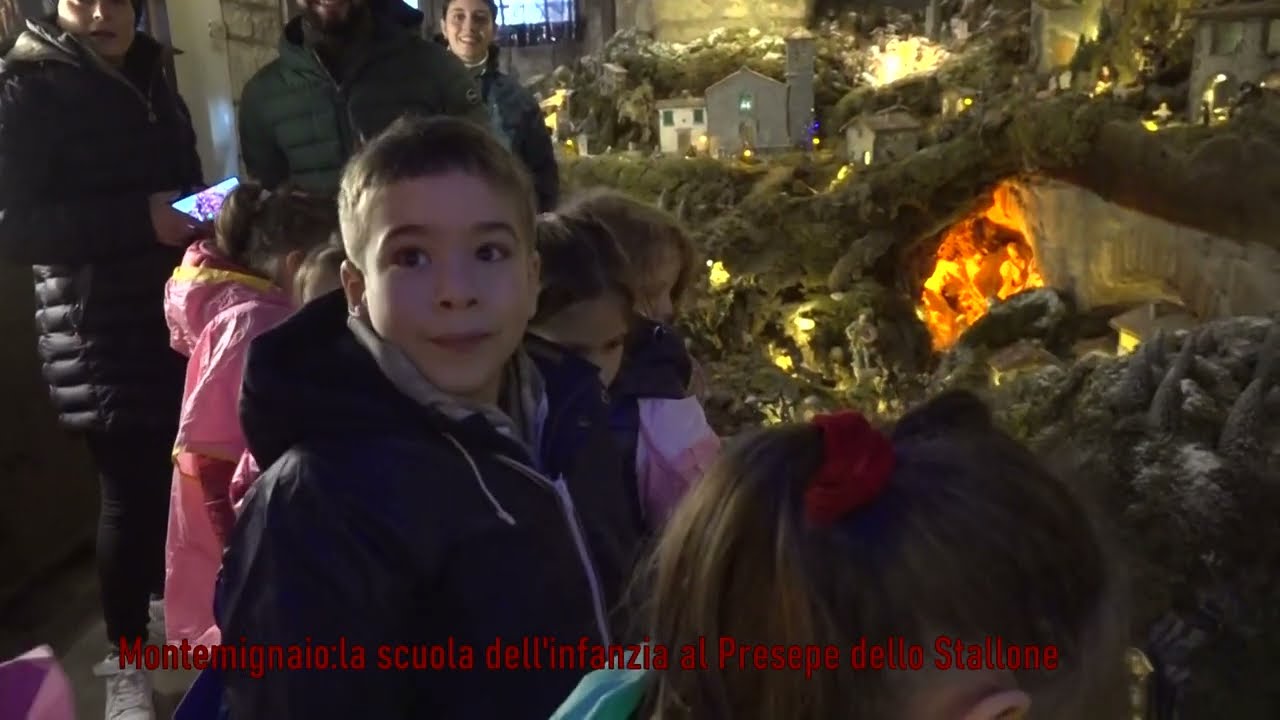 MONTEMIGNAIO SCUOLA DELL'INFANZIA AL PRESEPE  DELLO  STALLONE
