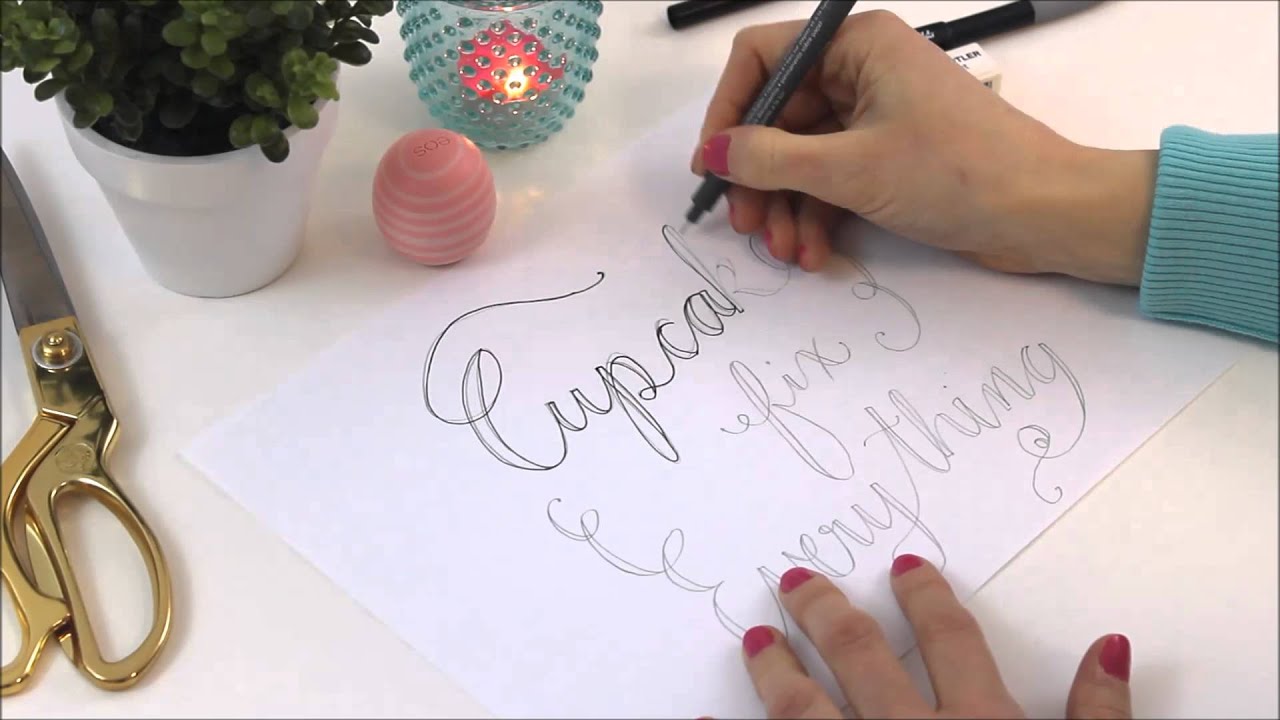 How to do hand lettering, the easy way