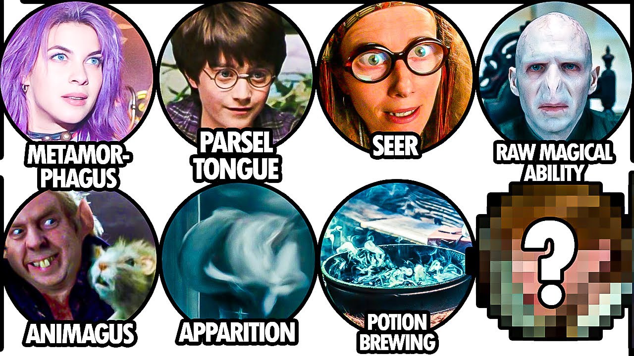 Wyjaśnienie: Wszyscy urodzeni z magicznymi zdolnościami i nabyci w Harrym Potterze