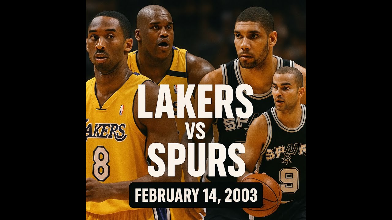 02/14/2003 San Antonio Spurs vs. Los Angeles Lakers Kobe Bryant Full game