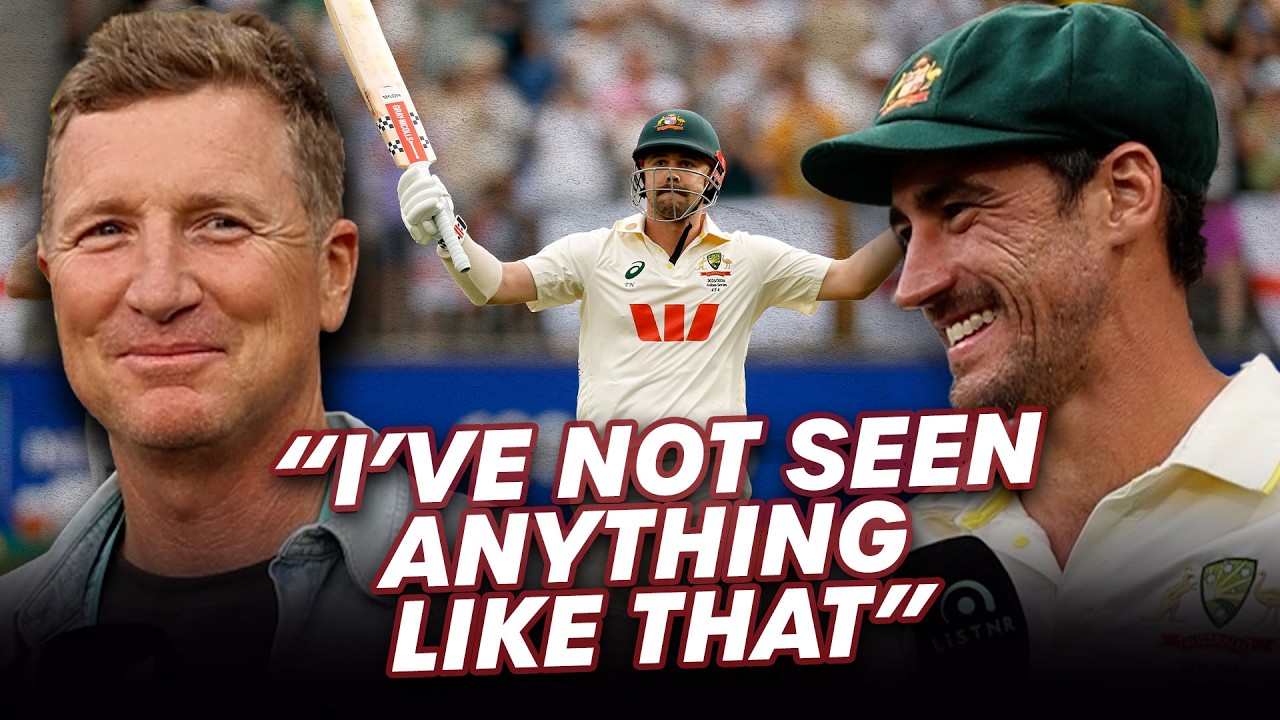 Mitch Starc talks Head's insane 100, 10 wickets & a famous Australian win | Perth Day 2