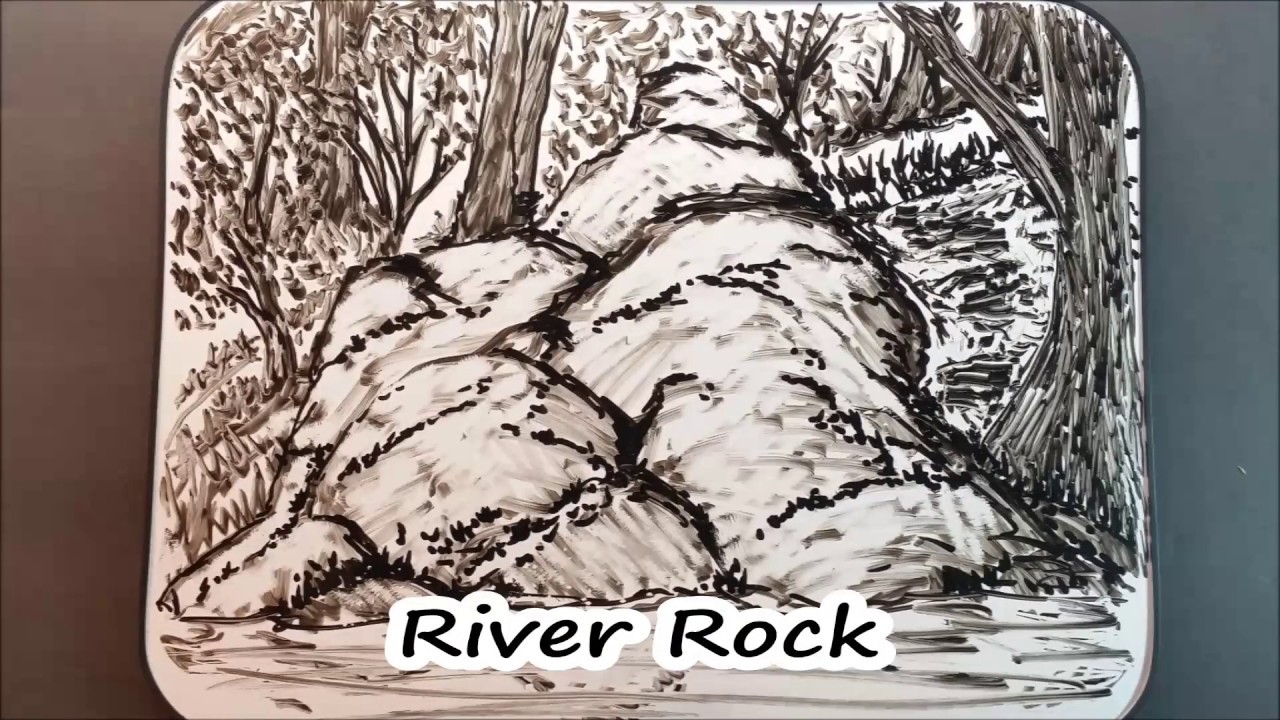 Dry Erase Whiteboard Art - Jack's Fork Button Rock - Mr Ed Draws