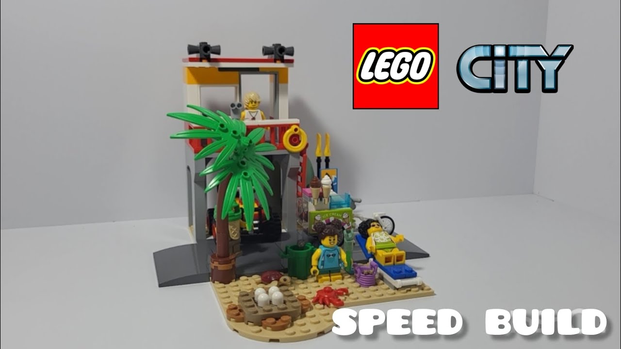 Lego City 60328 Beach Lifeguard Station - Lego Speed Build