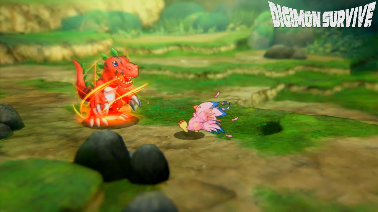 Digimon Survive - Exploring area Conversation & Battle wild digimon Part 2 Wood by School - Switch
