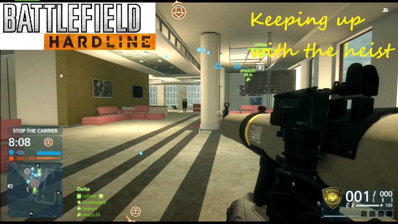 Battlefield Hardline PS3 Muliplayer - Keeping up with the heist