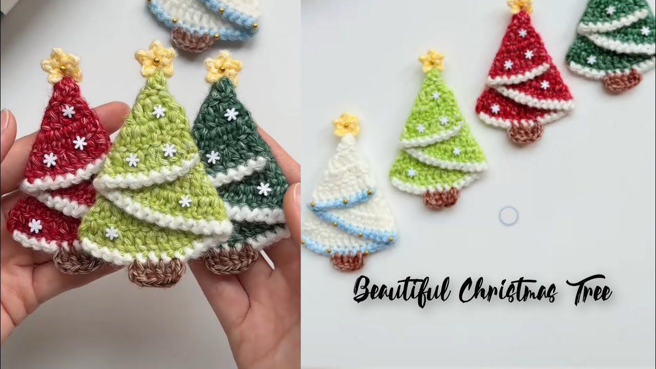Crochet Christmas Tree 🎄 Crochet Christmas Decorations ♥️