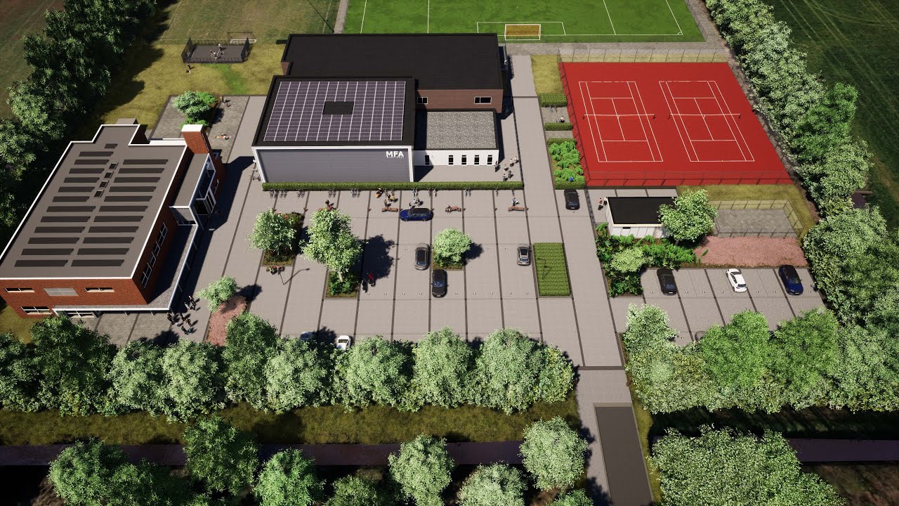 Tjalleberd -  ontwerp buitenruimte MFA Aengwirden