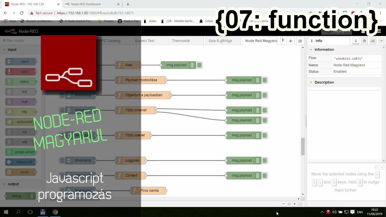 Node Red Magyarul - 07 Functions