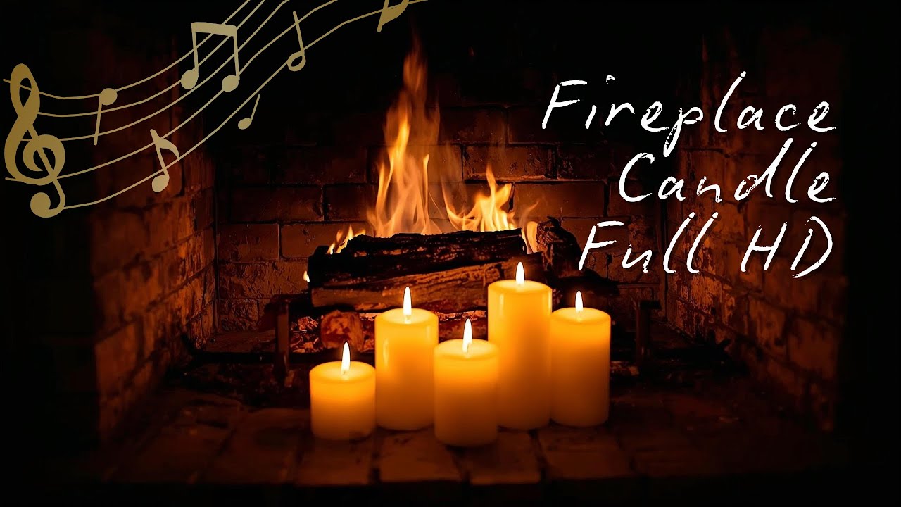 Fireplace Candle 1 Hour Full HD｜Cozy Candlelight Ambience｜Relax • Sleep • Stress Relief