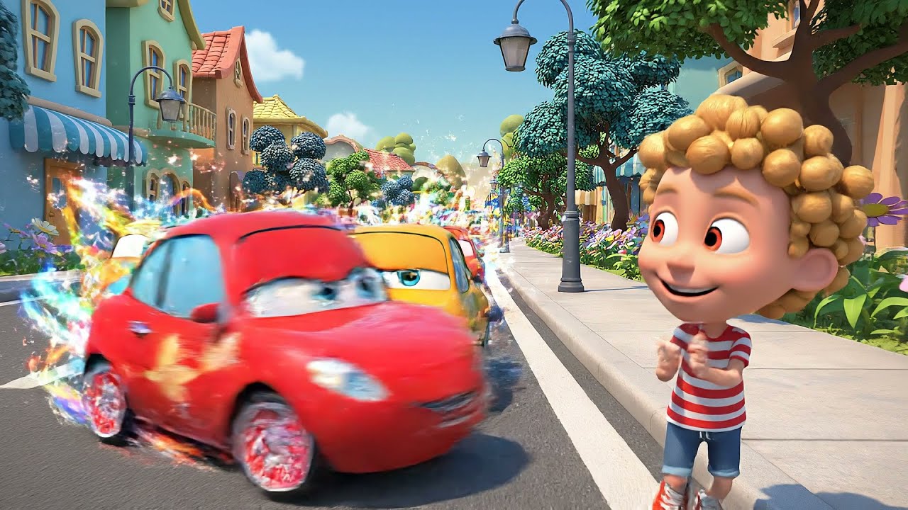 Seis Carrinhos de Brinquedo Pequenos Bip | Rimas Infantis e Canções para Crianças