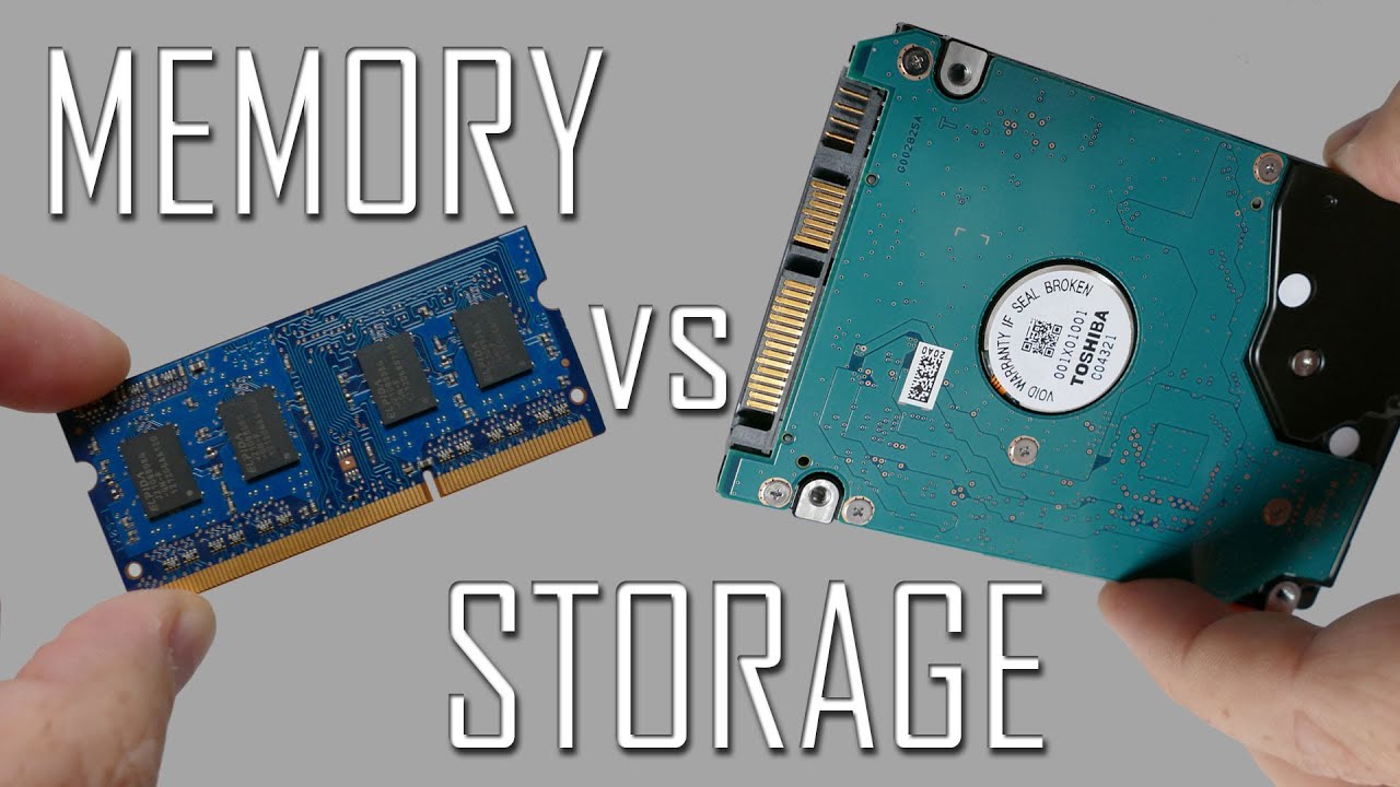 Memory vs Storage - What's the Difference?