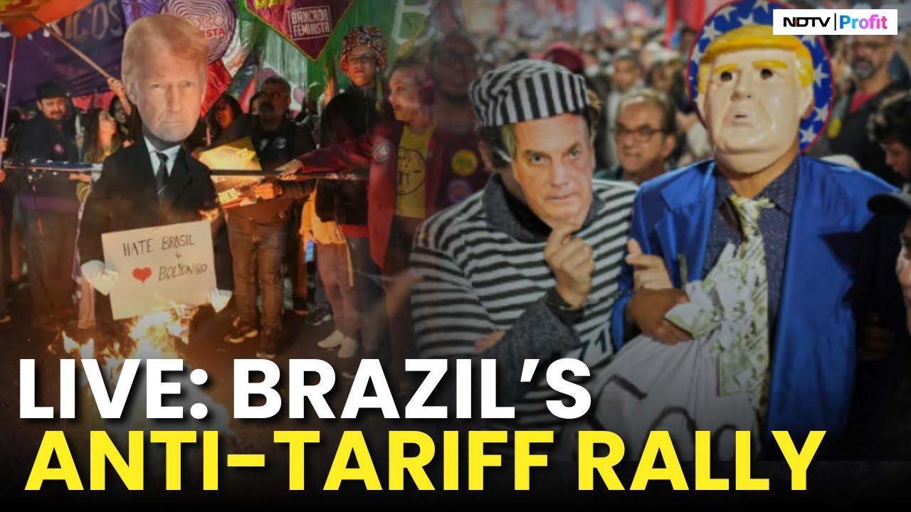 Trump Tariffs On Brazil I Brazil Massive Anti-Trump Rally In Brazil I Tariff Protest In Brazil LIVE