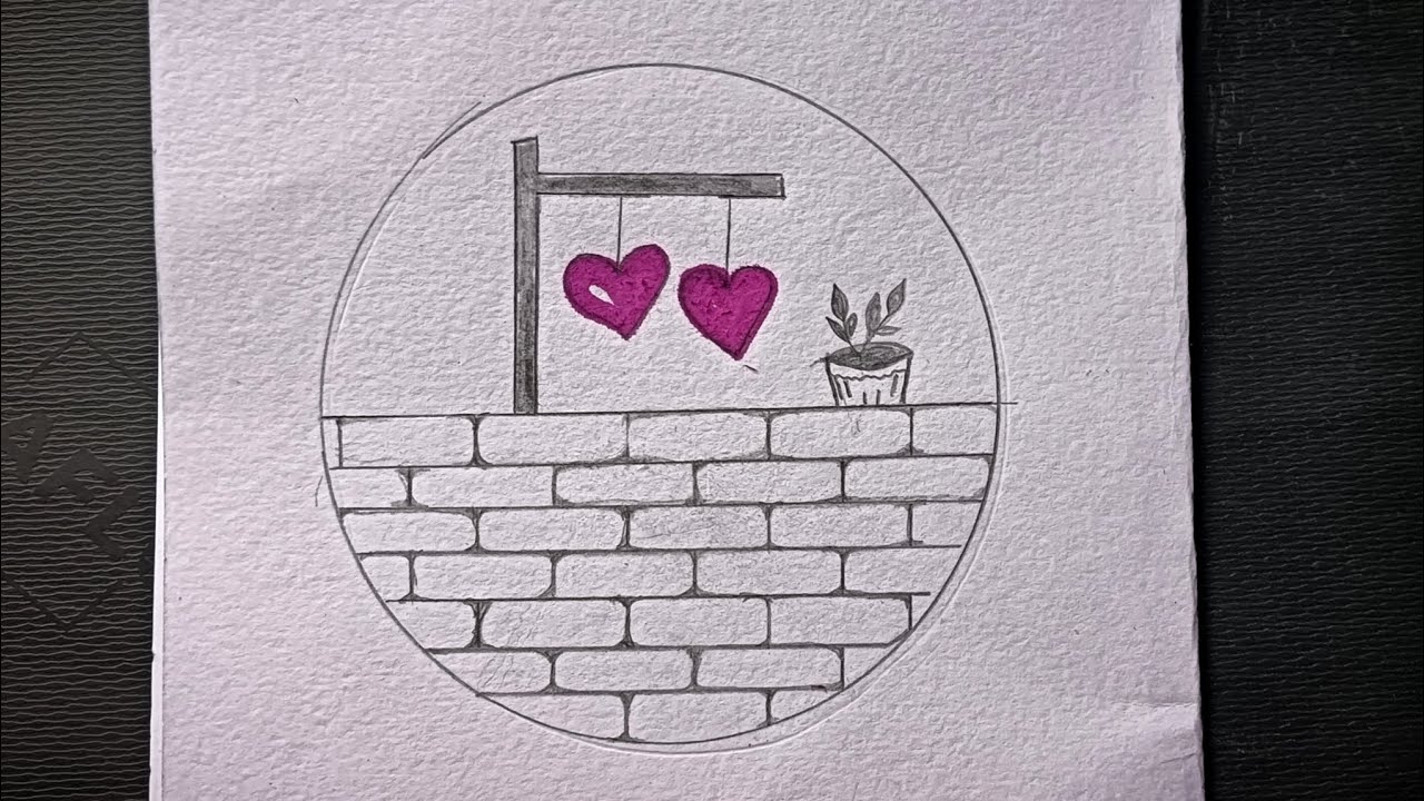 Easy circle drawing idea🩷❤️ || Beautiful circle drawing step by step || easy drawing tutorial ||