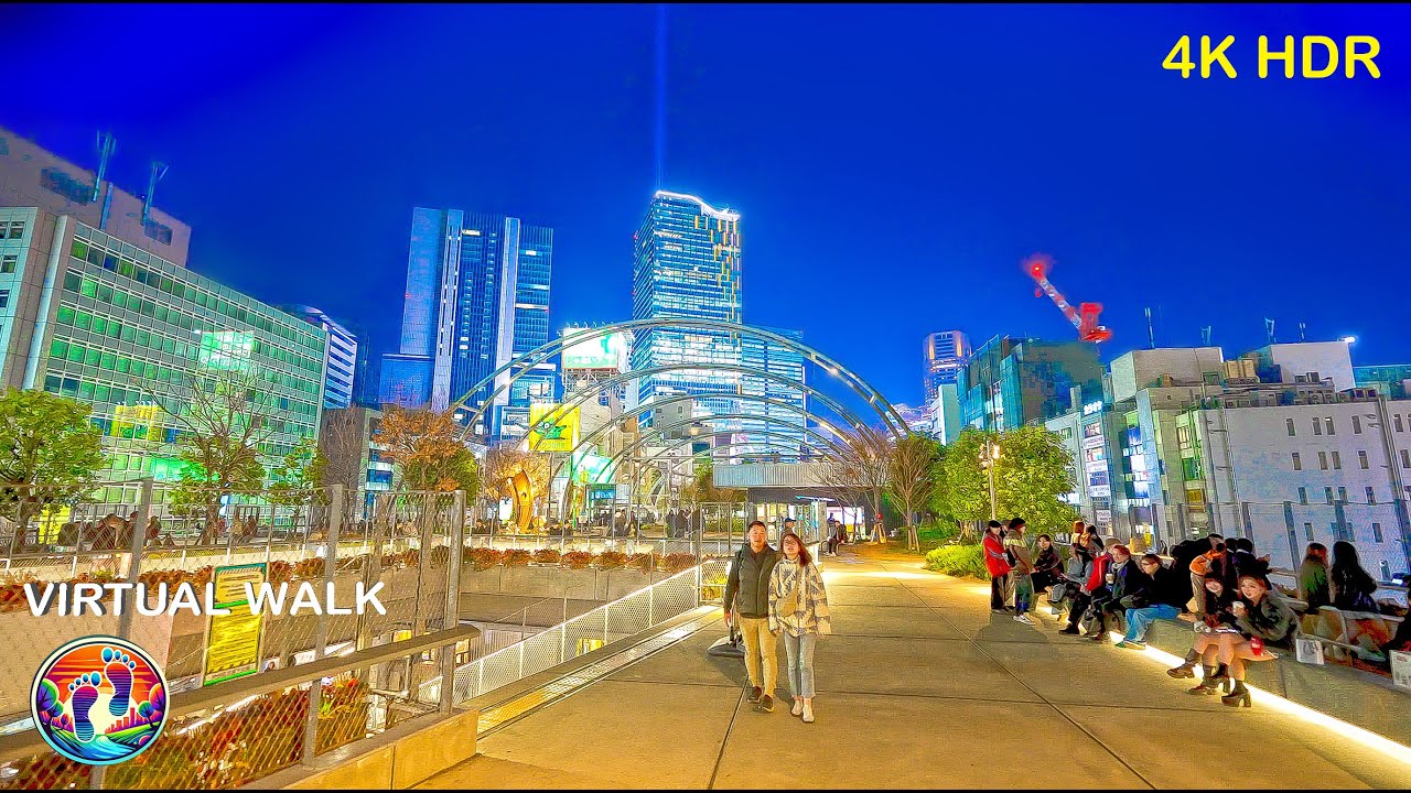 Shibuya Saturday Night Walk 渋谷 | Miyashita Park Crowd & Tokyo Streets • Walking Tour • 4K HDR