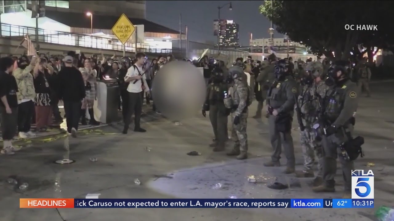 News photographer injured as federal officers fire rubber bullets into L.A. protestors