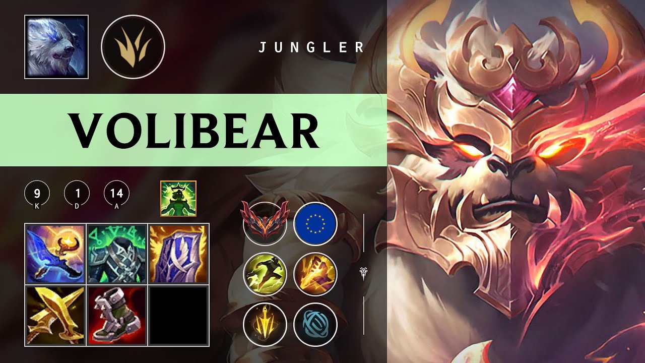 Volibear Jungle vs Diana - EUW Grandmaster Patch 26.01