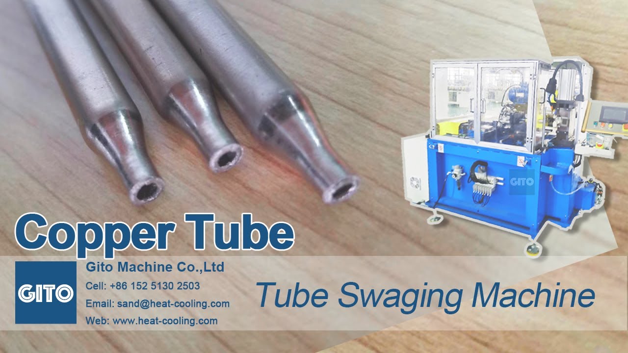 Copper Tube Swaging Machine, Pipe End Reducing Machine