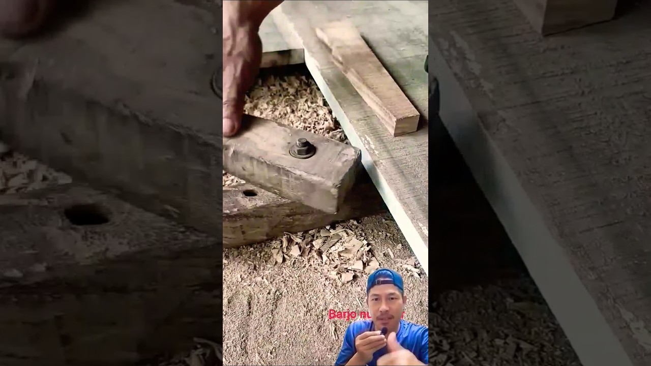 Homemade Wood Clamp 🗜️🔨#woodworking #handmade #tips