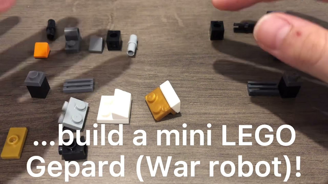 How to build a mini LEGO Gepard! (War robot)