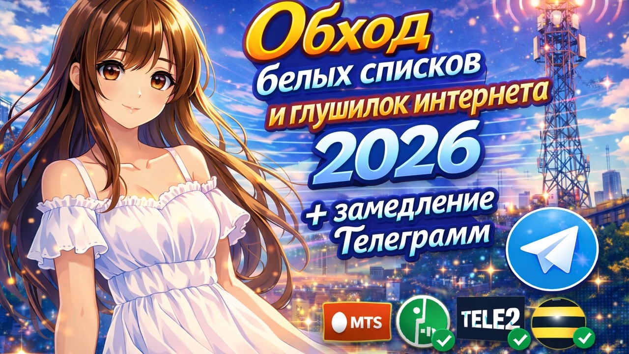 Обход ограничений мобильного интернета на всех операторах. Обход глушилок РКН.