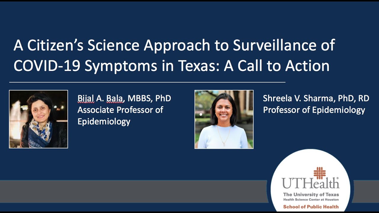 A Citizen&rsquo;s Science Approach to Surveillance of COVID 19 Symptoms in Texas: A Call To Action