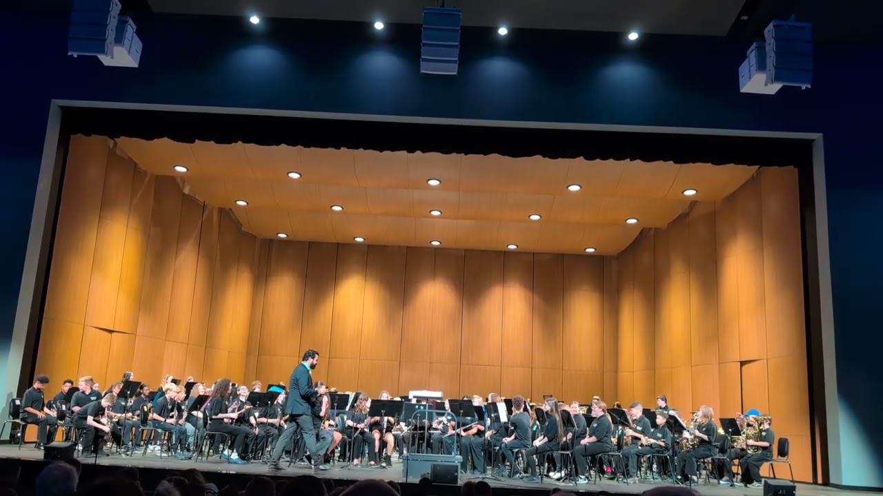 Greenfield Central Junior High Fall 2025 band performance - March of the Martians