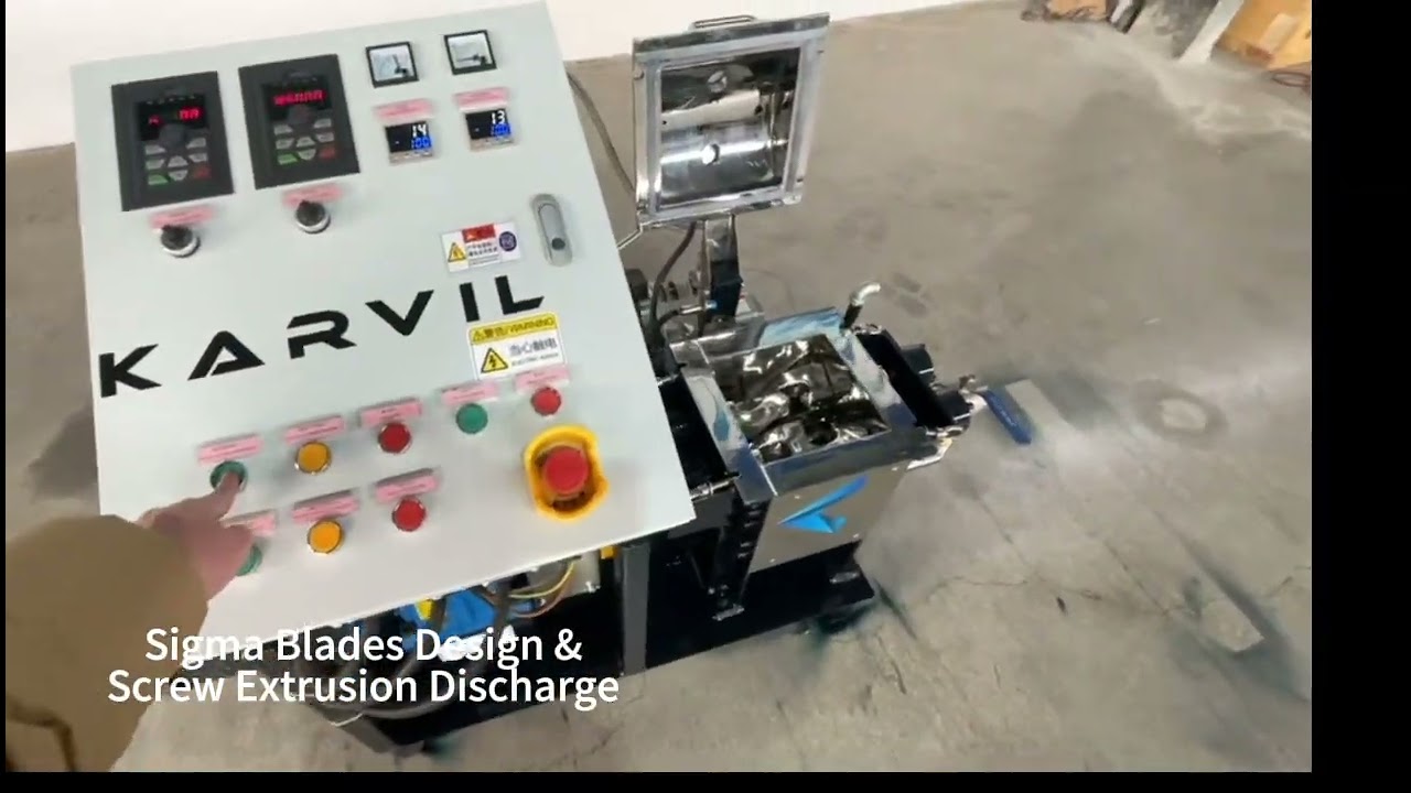 Lab Scale Mixing Test: 2L Vacuum Screw Discharge Kneader for Epoxy/PVC