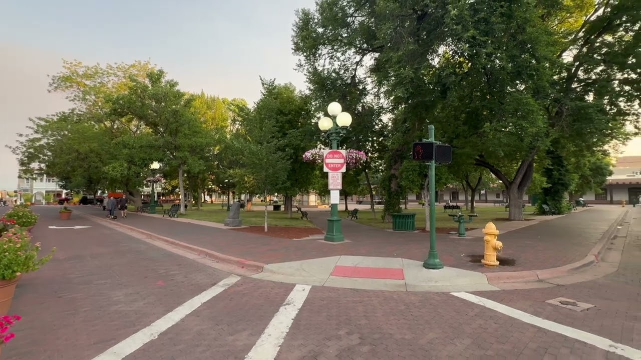 Santa Fe, NM Historic Plaza 6am