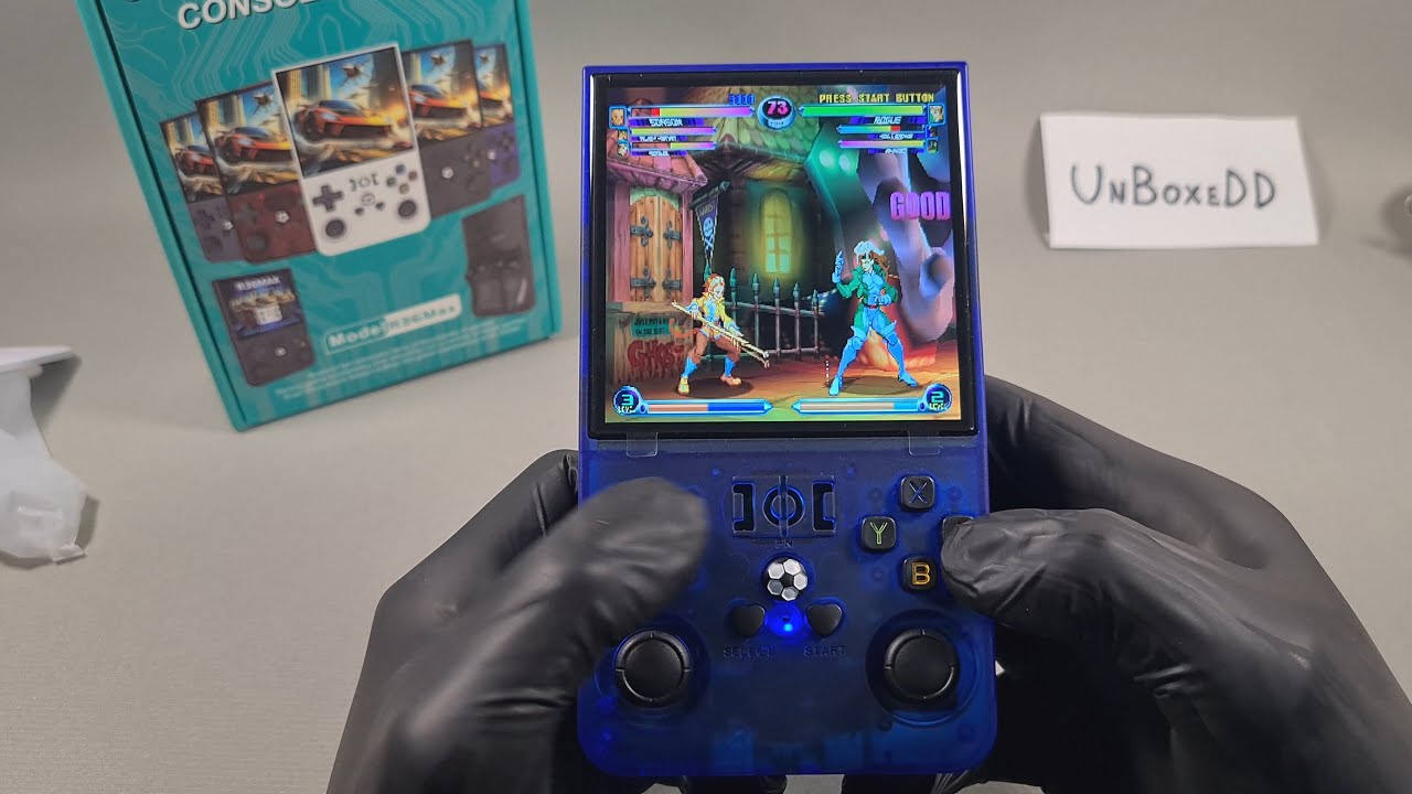 R36 Max 64gb Console Unoxing and Test Gameplay