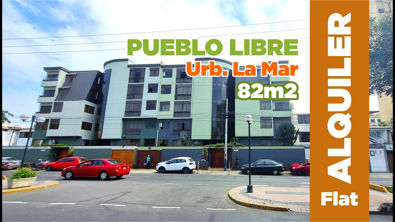 ALQUILER de DPTO.  en PUEBLO LIBRE | 82 m²| 3 Dorm | Cerca a Plaza San Miguel y PUCP